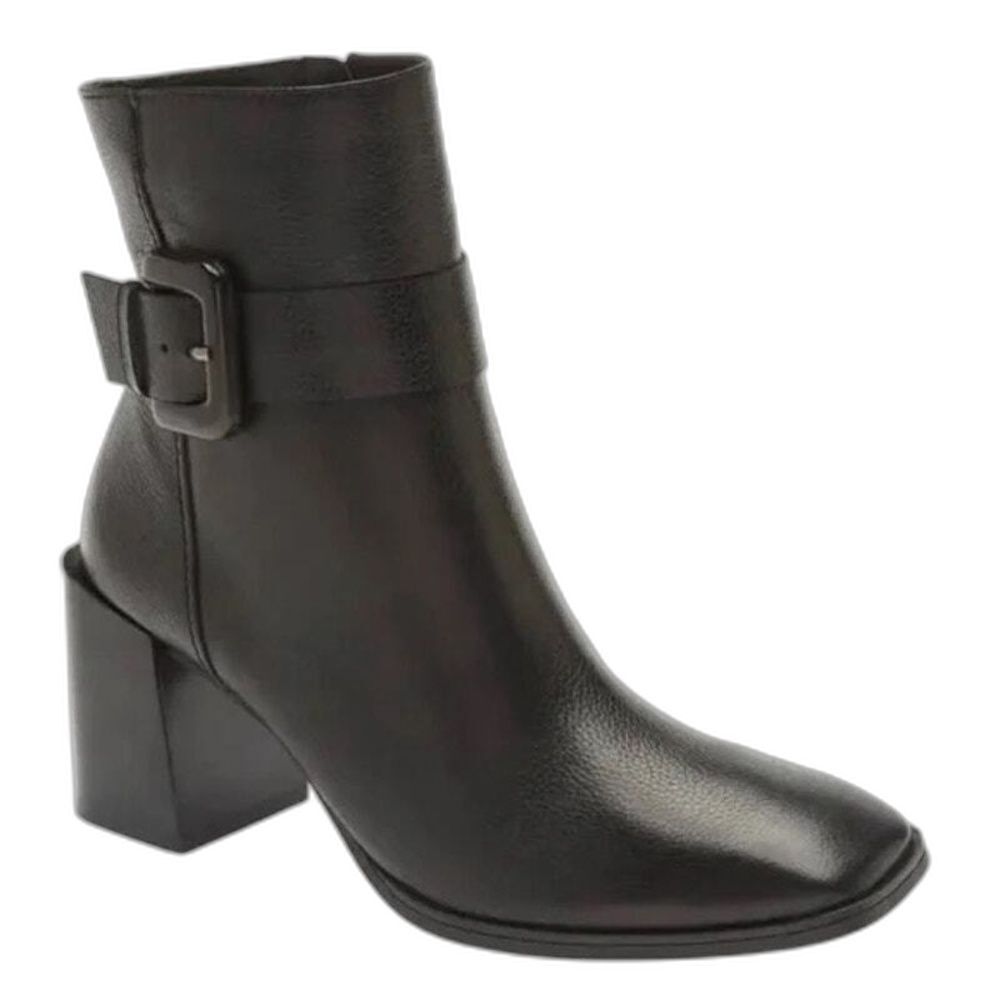Paul Green Ankle Boots 10.5 Block Heel Minimalist Casual Office Black Nirvana